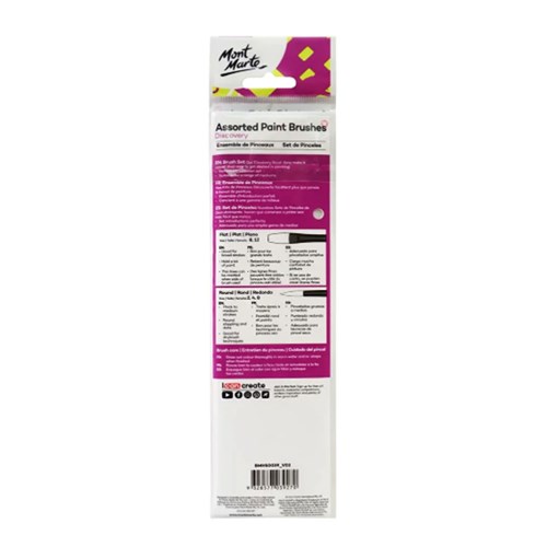 MONT MARTE BRUSH SET Assorted Brushes Pk51